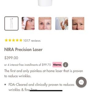Nira Skin Care Laser -Sold out!